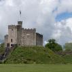 Central keep and moat of Cardiff Castle