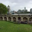 Tower of London with modern buildings beyond