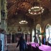 Dining room in the Living quarters of Cardiff Castle. It’s a Victorian idea of what a medieval castle ought to be. Reminds me of Hearst Castle.
