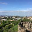 View of old town and new town from Edinburgh Castle
