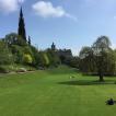 Princes Street Gardens and monument to Sir Walter Scott